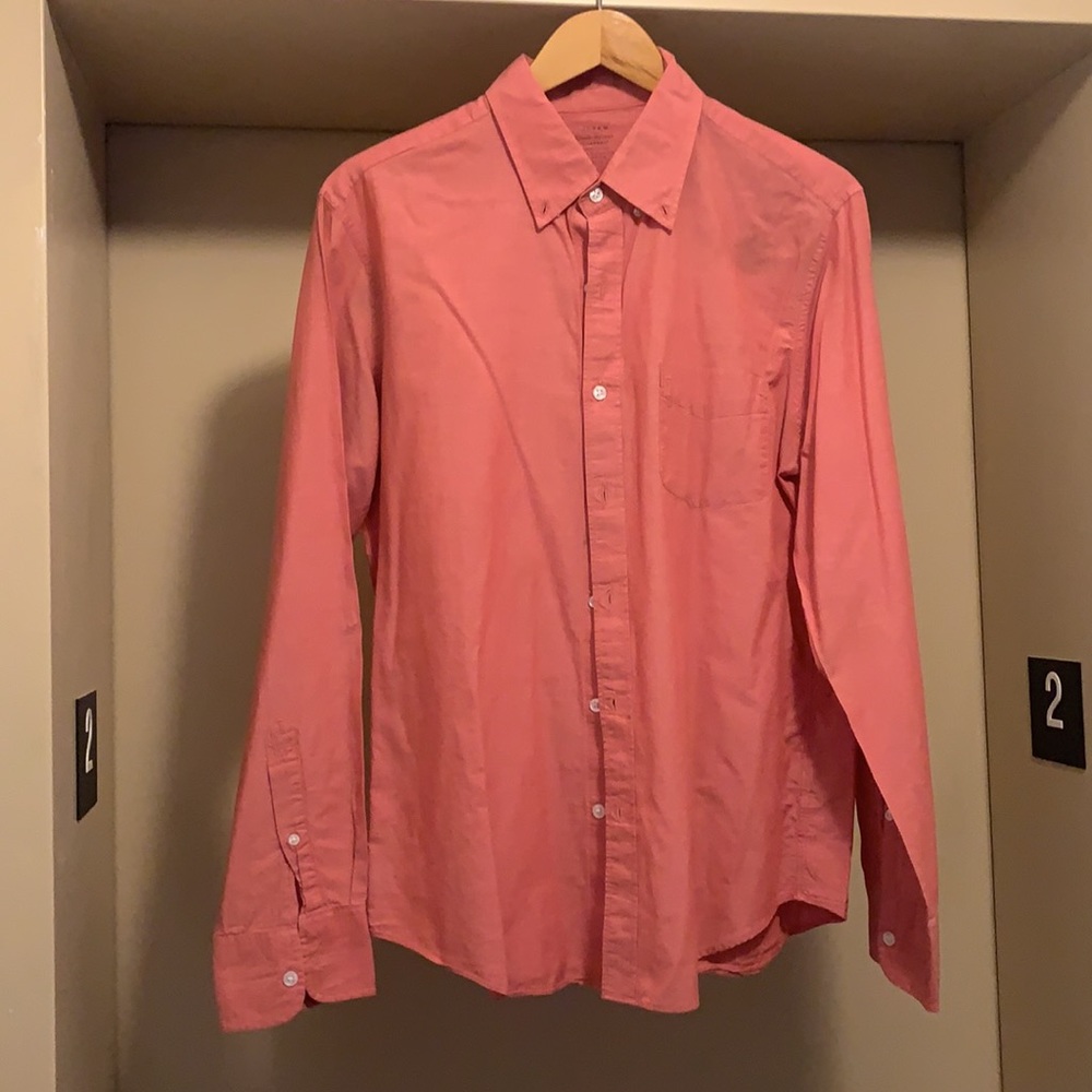 J CREW Pink Lightweight Chambray Shirt